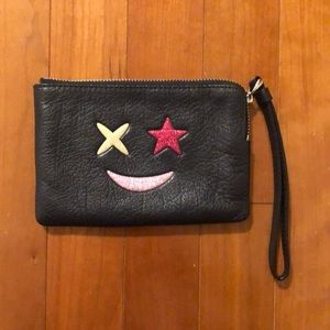 Coach F22740 Glitter Star Wristlet in Navy leather